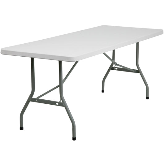 White 6 Foot Folding Table